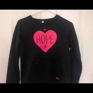 Cancer awareness Under Armour hope sweatshirt💕:)